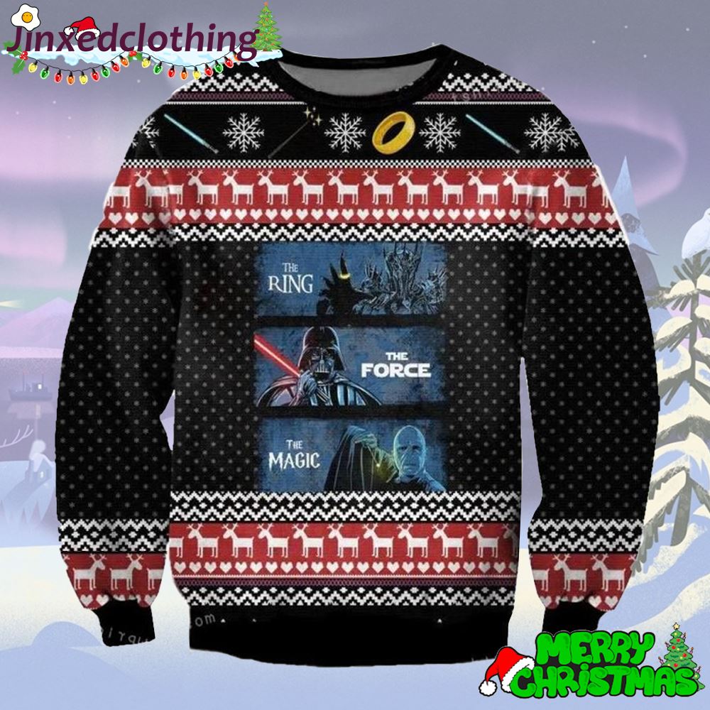 The Ring The Force The Magic Ugly Sweater Christmas Party 